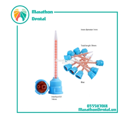 Đầu trộn vật liệu làm răng tạm