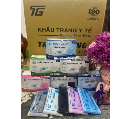Khẩu Trang Y Tế 4 Lớp Kháng Khuẩn Cao Cấp Trúc Giang