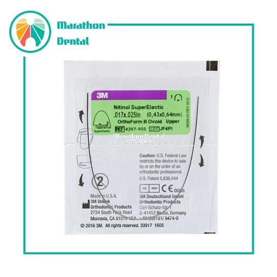 Dây Cung Niti Vuông 3M - Nitinol SuperElastic