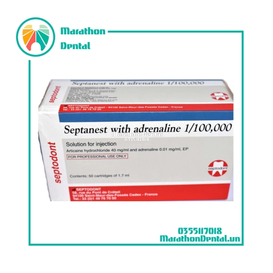  Thuốc tê xanh dương Septanest 4%,