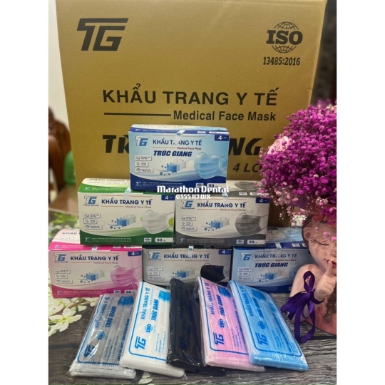 Khẩu Trang Y Tế 4 Lớp Kháng Khuẩn Cao Cấp Trúc Giang